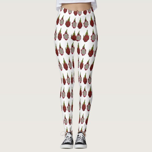 Leggings Illustration de dragon fruit (Devant)