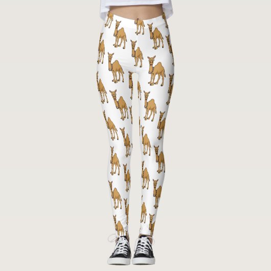 Leggings Illustration de dromadaire (Devant)