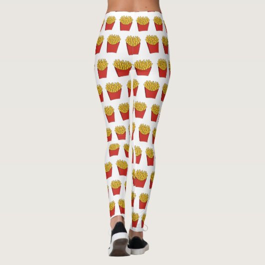 Leggings Illustration de frites (Dos)