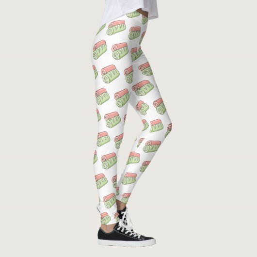 Leggings Illustration de gâteau suisse roll / roll (Droite)