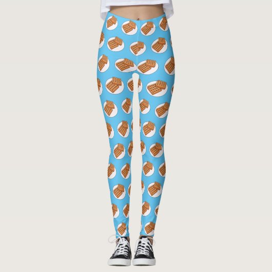 Leggings Illustration de gaufre (Devant)