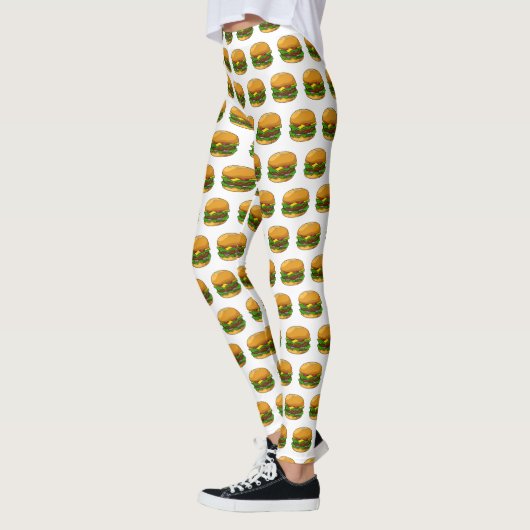 Leggings Illustration de Hamburger (Gauche)
