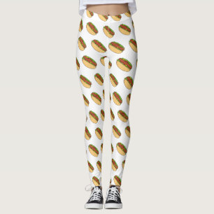 Leggings Illustration de Hot dog