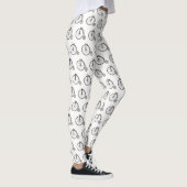 Leggings Illustration de la bande dessinée de vélo à grande (Droite)