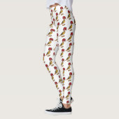 Leggings Illustration de la caricature royale d'oiseau (Gauche)