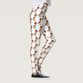 Leggings Illustration de la caricature royale d'oiseau (Droite)