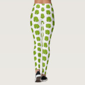 Leggings Illustration de la feuille de limon (Dos)