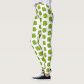 Leggings Illustration de la feuille de limon (Gauche)