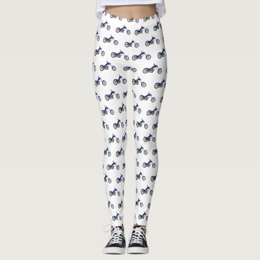 Leggings Illustration de la moto à hélico (Devant)