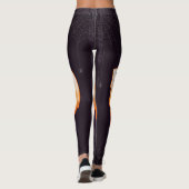 Leggings Illustration de la nuit d'Halloween (Dos)