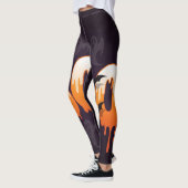 Leggings Illustration de la nuit d'Halloween (Gauche)