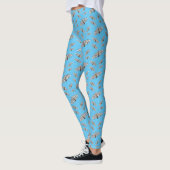 Leggings Illustration de la papine géante léopard (Gauche)