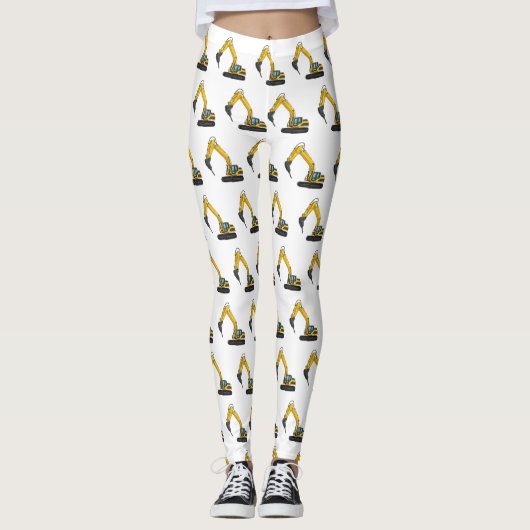 Leggings Illustration de la pelle de rupture (Devant)