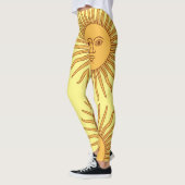 Leggings Illustration de l'art face soleil Thunder_Cove (Gauche)