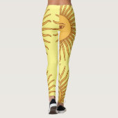 Leggings Illustration de l'art face soleil Thunder_Cove (Dos)