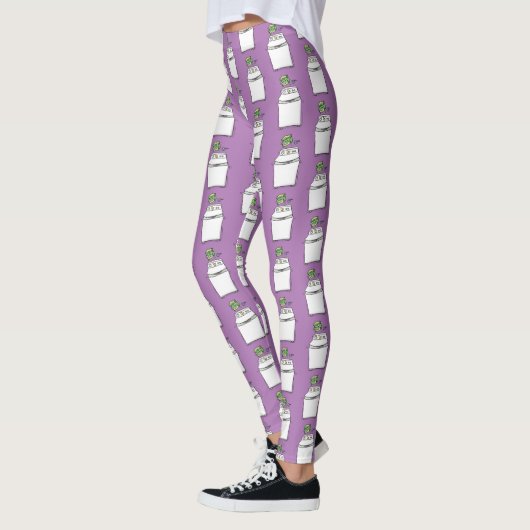 Leggings Illustration de lave-linge mignonne (Gauche)