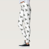 Leggings Illustration de l'avion de chasse (Gauche)
