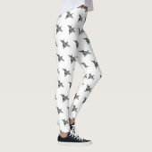 Leggings Illustration de l'avion de chasse (Droite)