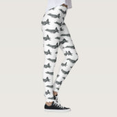 Leggings Illustration de l'avion de chasse (Droite)
