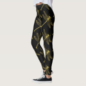 Leggings Illustration de libellule vintage II (Gauche)