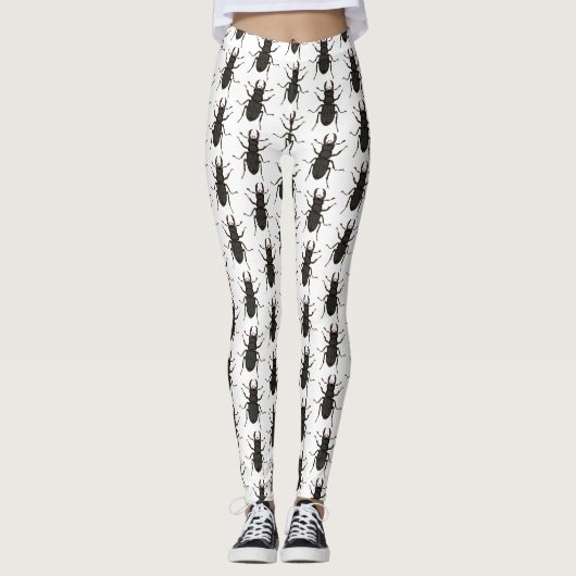Leggings Illustration de l'insecte du dendroctone du pin (Devant)