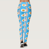 Leggings Illustration de l'oeuf de Cute kawaii et du bacon (Dos)
