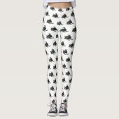 Leggings Illustration de motoneige (Devant)