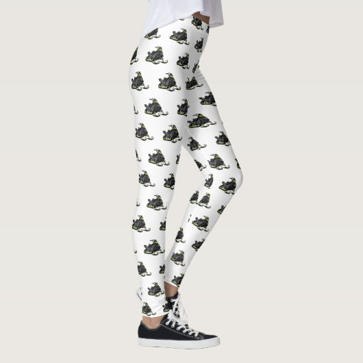 Leggings Illustration de motoneige (Droite)