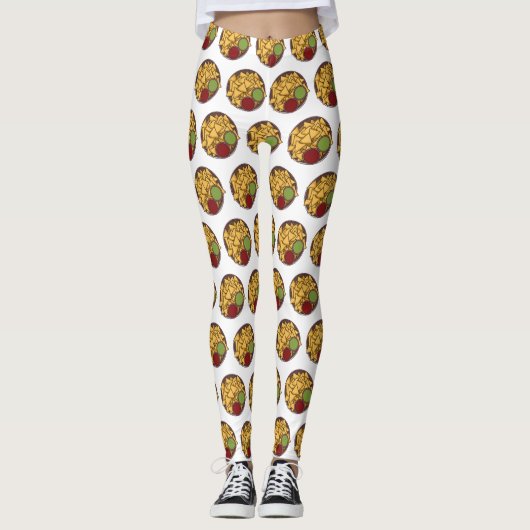 Leggings Illustration de Nachos (Devant)