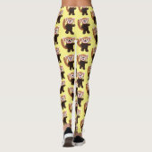 Leggings Illustration de panda rouge mignon (Dos)
