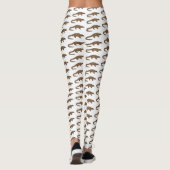Leggings Illustration de pangolin à queue longue (Dos)
