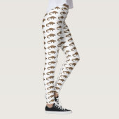 Leggings Illustration de pangolin à queue longue (Droite)