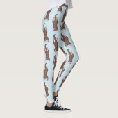 Leggings Illustration de plongée de loutre mignonne (Droite)