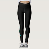 LEGGINGS ILLUSTRATION DE PLONGEUR AUTONOME DE TURQUOISE (Devant)