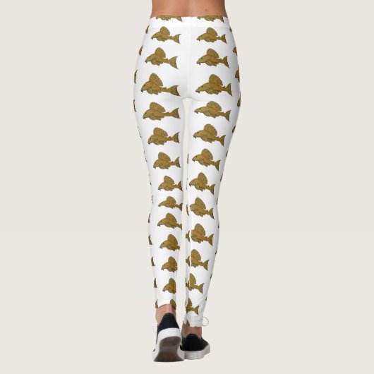 Leggings Illustration de poisson Pleco (Dos)