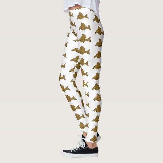 Leggings Illustration de poisson Pleco (Gauche)