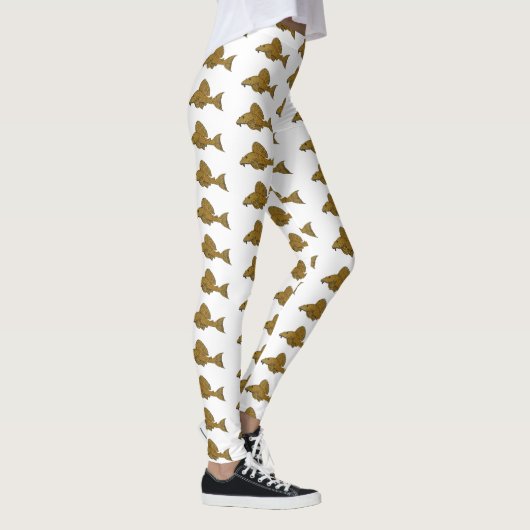 Leggings Illustration de poisson Pleco (Droite)