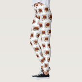 Leggings Illustration de poitrine de dinde rôtie (Gauche)
