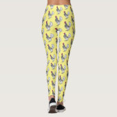 Leggings Illustration de poulet Sebright (Dos)