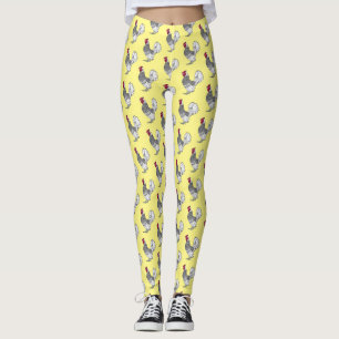 Leggings Illustration de poulet Sebright