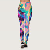 Leggings Illustration de prune (Dos)