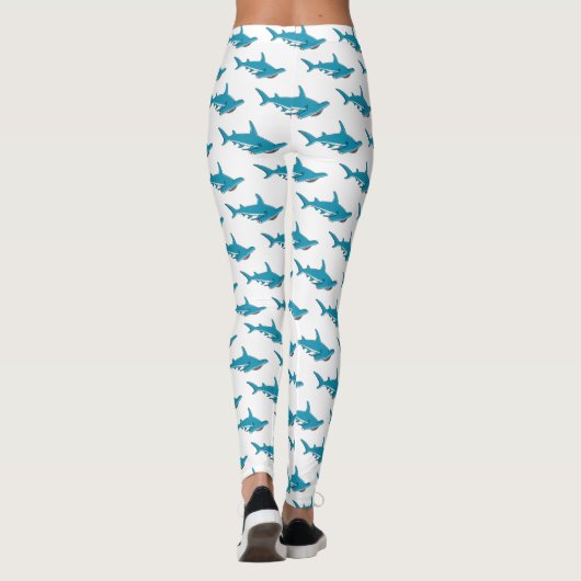 Leggings Illustration de requin marteau (Dos)