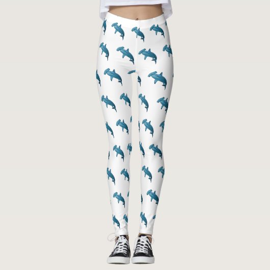 Leggings Illustration de requin marteau (Devant)
