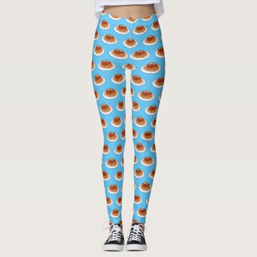 Leggings Illustration de Spaghetti (Devant)