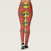 Leggings Illustration de style bande dessinée (Dos)