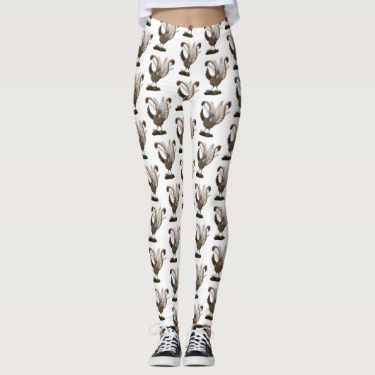 Leggings Illustration de superbe et superbe lyrebird (Devant)