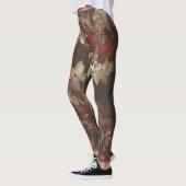 Leggings Illustration de vignes florales à jumelage élégant (Gauche)