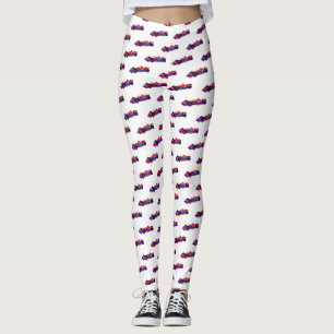 Leggings Illustration de voiture de course professionnelle