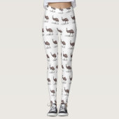 Leggings Illustration d'Emu bird (Devant)