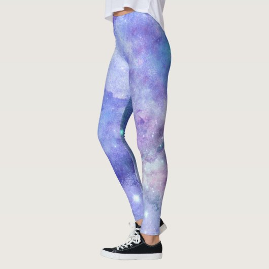 Leggings Illustration des aquarelles de l'espace profond (Gauche)